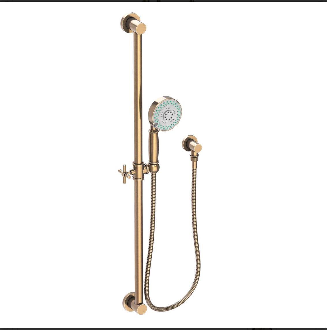 Newport Brass Newport Bath Multi-Function Hand Shower W/ Slide Bar Set Antique Brass - 280F/06