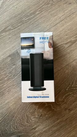 TV Antenna Indoor Long Range, Supports 4K 1080p Digital Antenna for Smart TV Indoor with Signal Amplifier