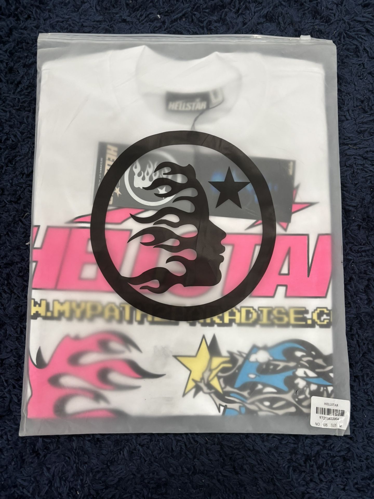 White Hellstar shirt - color White - size medium ( NO NFC SCAN)