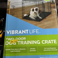36” Two-Door Dog Crate – Medium/Large – Like New