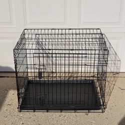 Medium Size Double Door Dog Cage