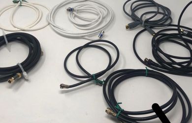 7 Tv Cables And One HTMI Cable