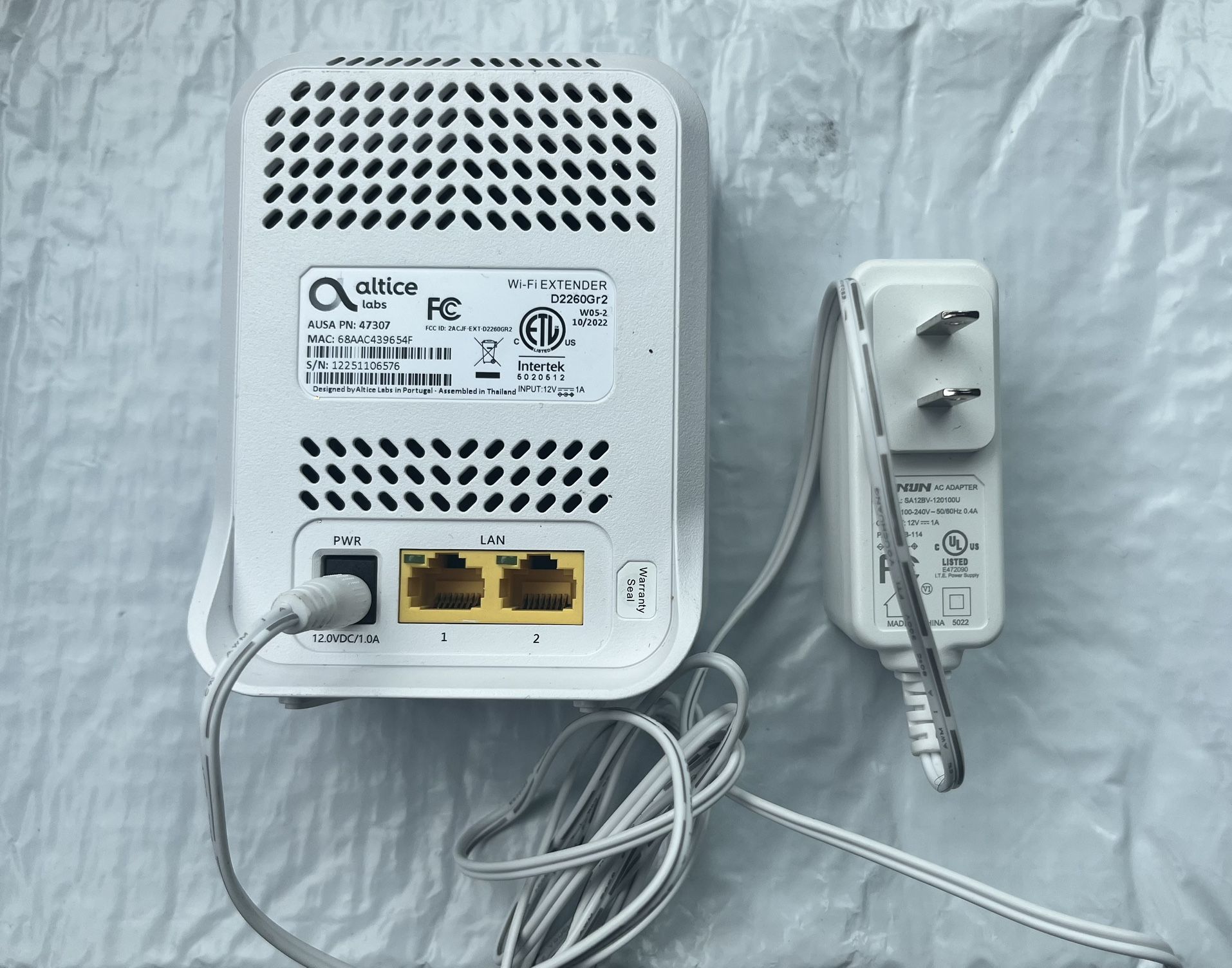 Altice wifi extender-like new -2LAN