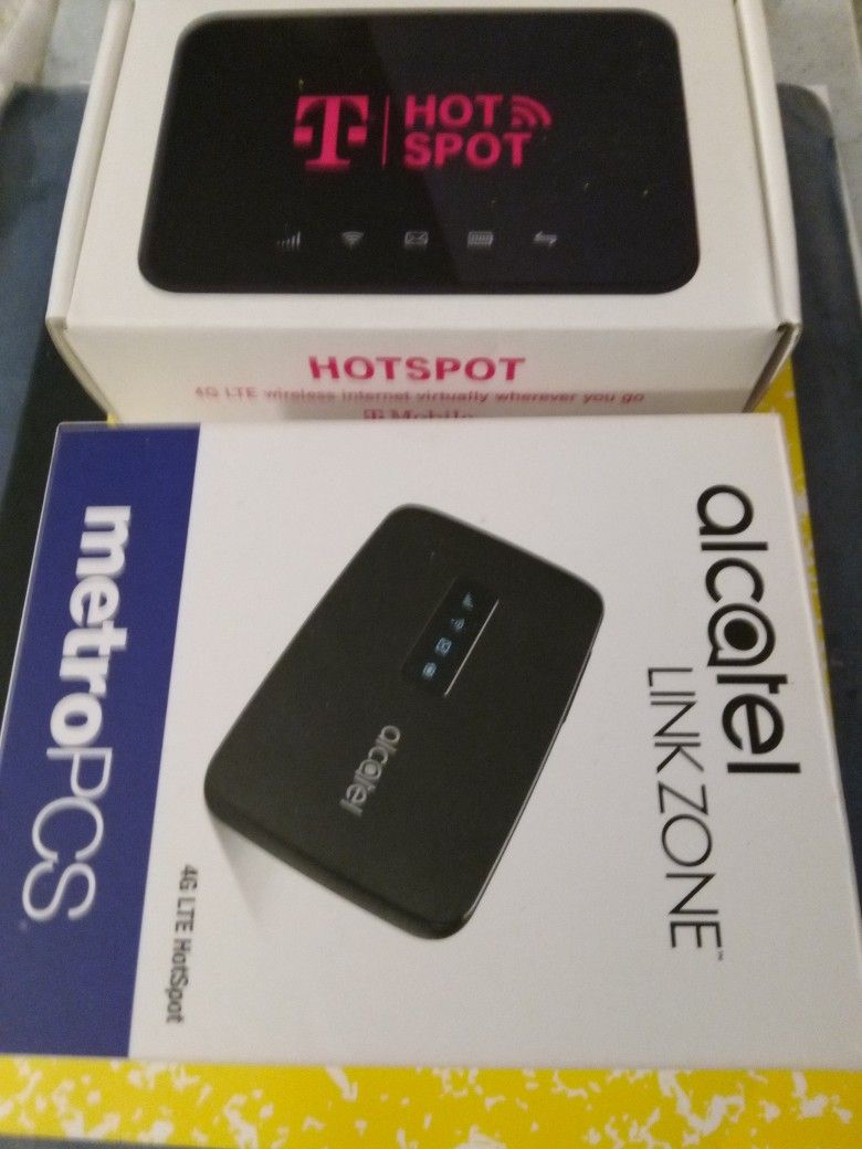 2 PORTABLE INTERNET PERSONAL HOTSPOTS ..,BOTH $100