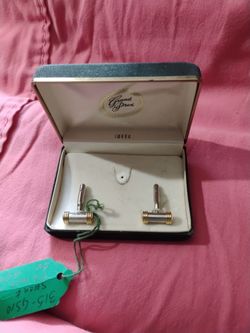 Swank Grand Prix Cufflinks and tie pin in Original Box