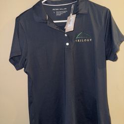 Woman bleu Trilogy Polo Shirt Large Sun Protection