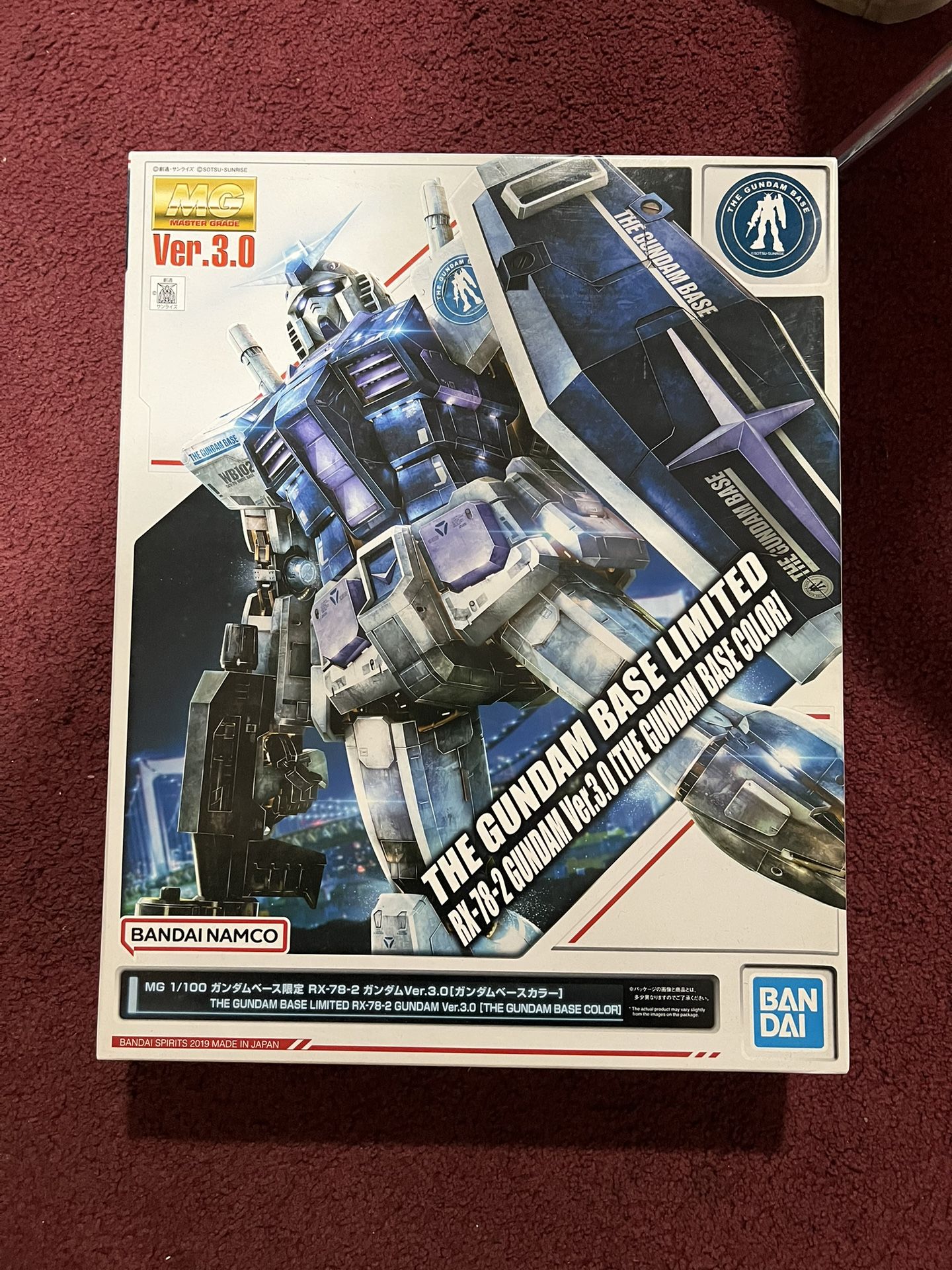 MG THE GUNDAM BASE LIMITED RX-78-2 GUNDAM Ver 3.O THE GUNDAM BASE COLOR