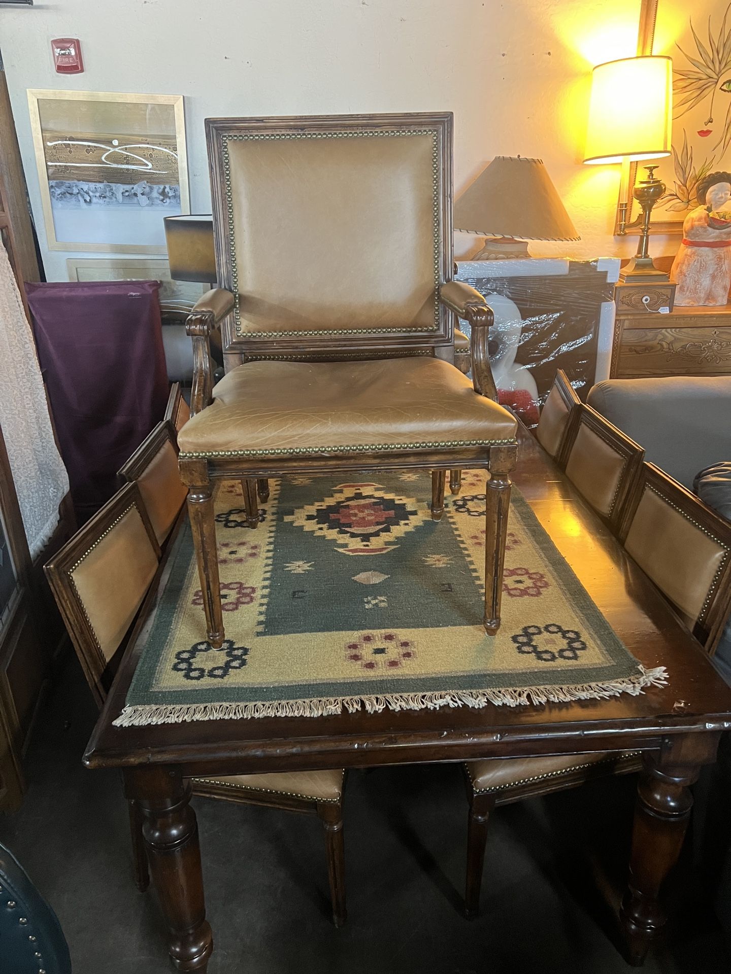 Henredon X Ralph Lauren Dining Table With 8 Chairs