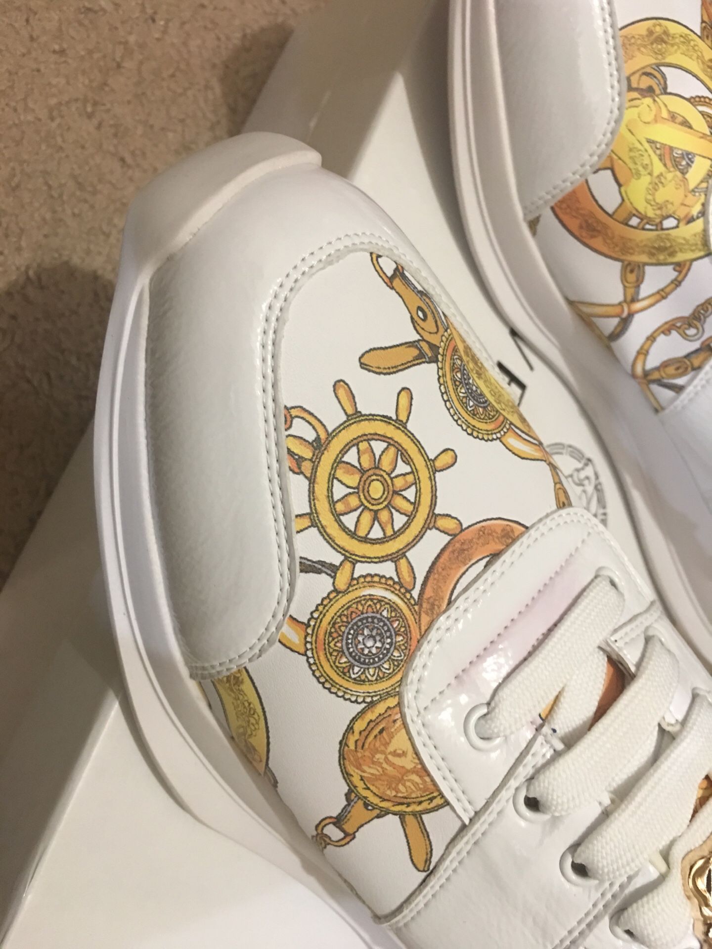 Versace Custom shoes Amazon.com: Versace Jeans Couture Men Court 88 Sneakers  main image 3