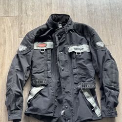 First Gear Mens Kilimanjaro Hypertex Padded Heavy Motorcycle Jacket Size M