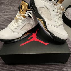 Size 9.5 - Jordan 5 Retro Olympic 2016