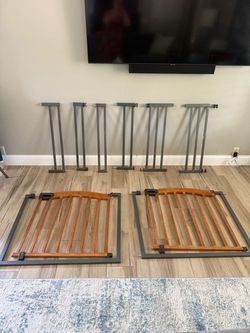 Set of (2) Summer Infant West End Wood & Metal Baby Gate (Extra Wide)