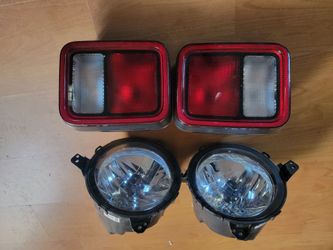 2018  and UP jeep wrangler  willys  sahara rubicon  headlights  and taillights