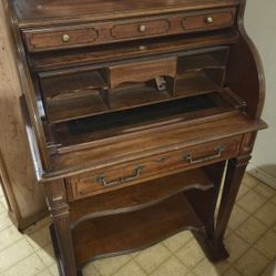 Antique Roll Top Desk 