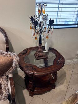 two small tables
