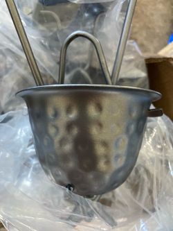 Monarch Rain Chains Aluminum Hammered Cup Pewter Rain Chains for Gutters – 8.5 ft Pewter Decorative Rainchain Outdoor Durable Heavy Duty Gutter Chain