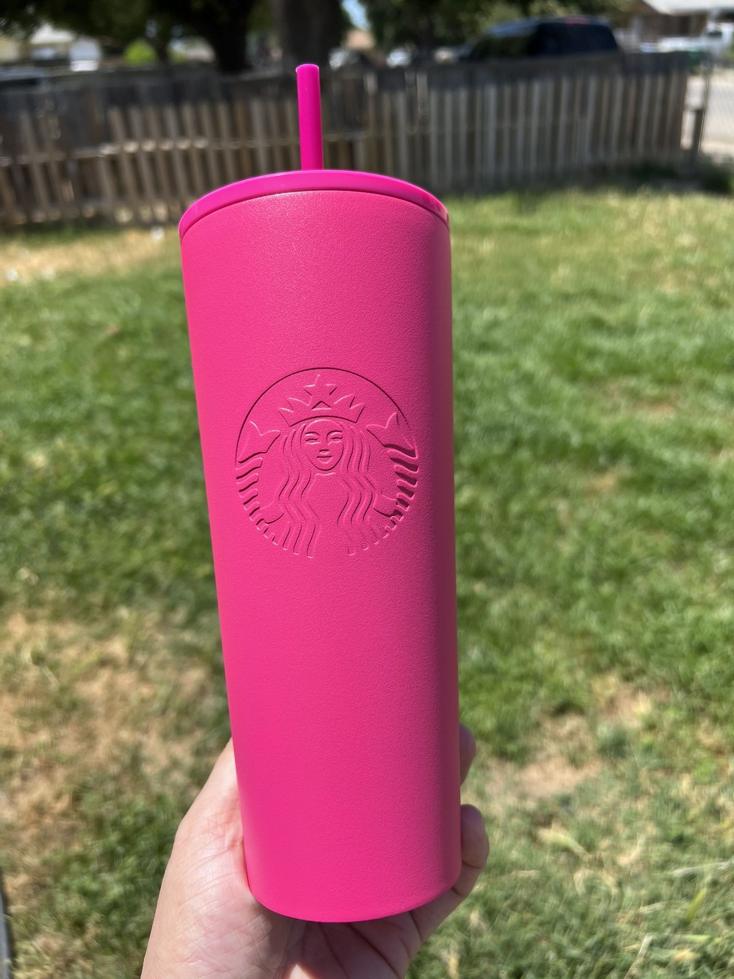 Starbucks Barbie With Plastic Lid