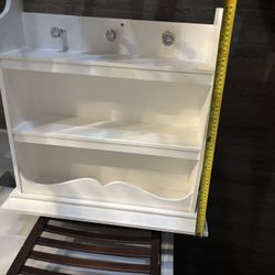 Penny Tiered Shelf with Hooks
