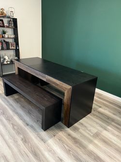 New modern kitchen table and benches
