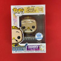 Funko POP Disney Beauty And The Beast 30th Cogsworth 1138 Exclusive Funko