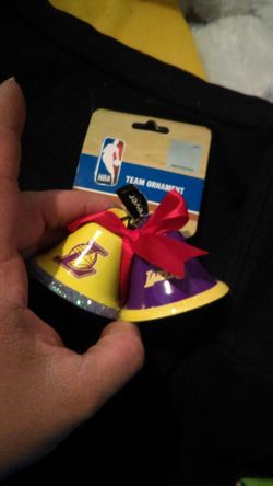 Lakers Bells Christmas ornaments