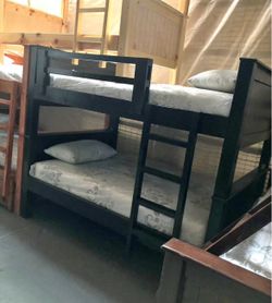Full-Full Size Bunk Bed With Mattress 