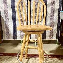 Kitchen Bar Stools (Set of 2), Swivel Top