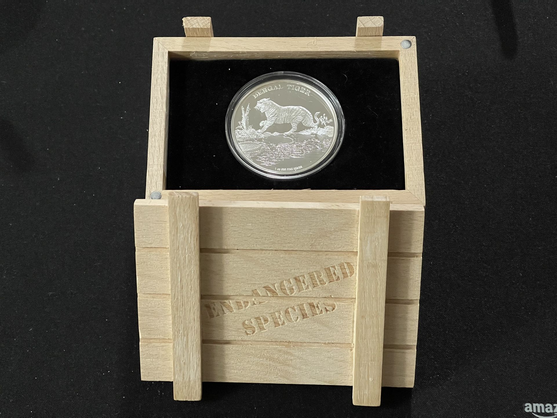 2015 Niue Endangered Species Bengal Tiger 1oz Silver Proof