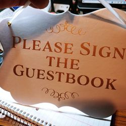Please Sign The Guestbook Wedding Plaque
