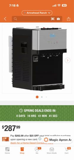Brio Tri-Temp 2-Stage Countertop Point of Use Water Cooler with UV Self-Cleaning