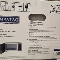 Maytag countertop microwave 1.1 cu ft brand new sealed