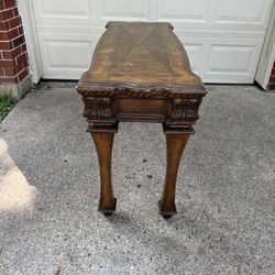 Wood Desk Or TV Stand with drawers