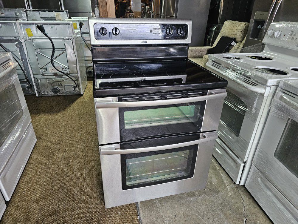 Whirlpool Double Oven Glass Top 
