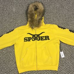 Sp5der Fur Hoodie