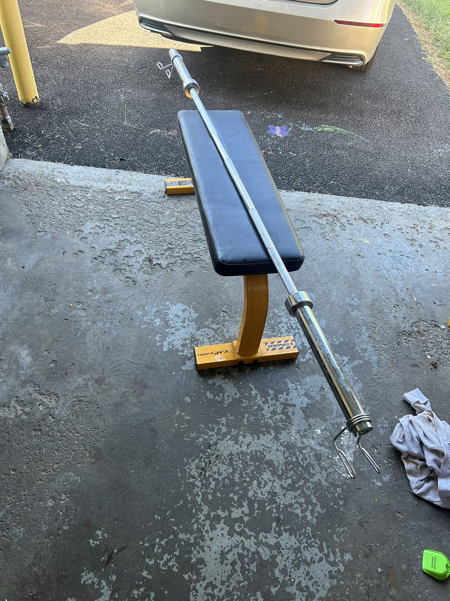 Weight Bench And Bar 