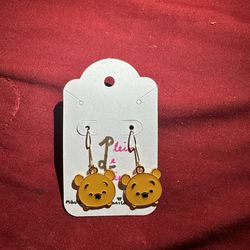 Winnie The Pooh Handmade Earrings 
