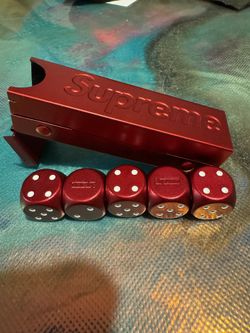 Supreme Red Aluminum Dice