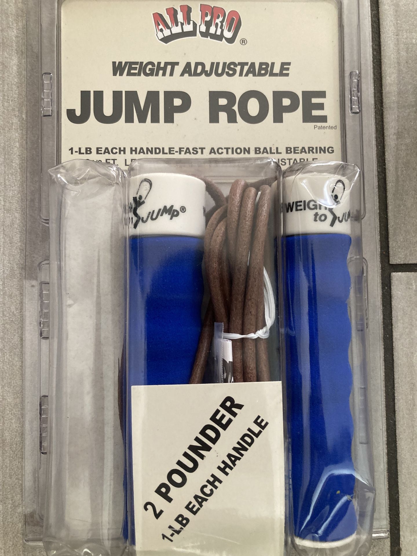 All pro weight adjustable jump rope