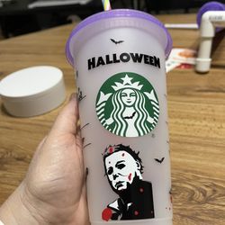 Michael Myers Halloween Color Changing Cold Cup 24 Oz