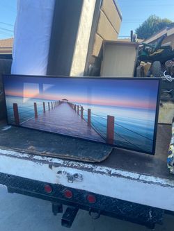 Large Framed Panoramic Pier Wall Art