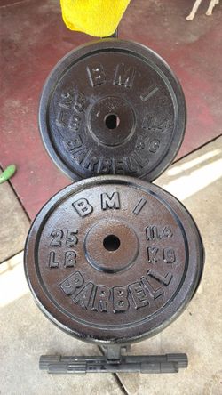 WEIGHTS PLATES 25 Pounds Pairs