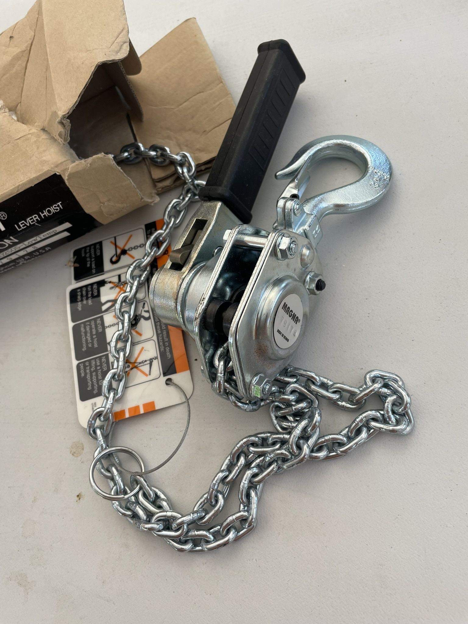 Magna 1/4 Ton Lever Hoist LH02505 New