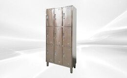 NSF 9 Door Stainless Steel Locker assembled HT-L-9