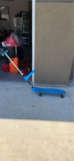 Blue Kids Skateboard Scooter with Handle