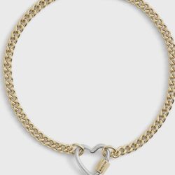 Coach Heart link Tennis Bracelet