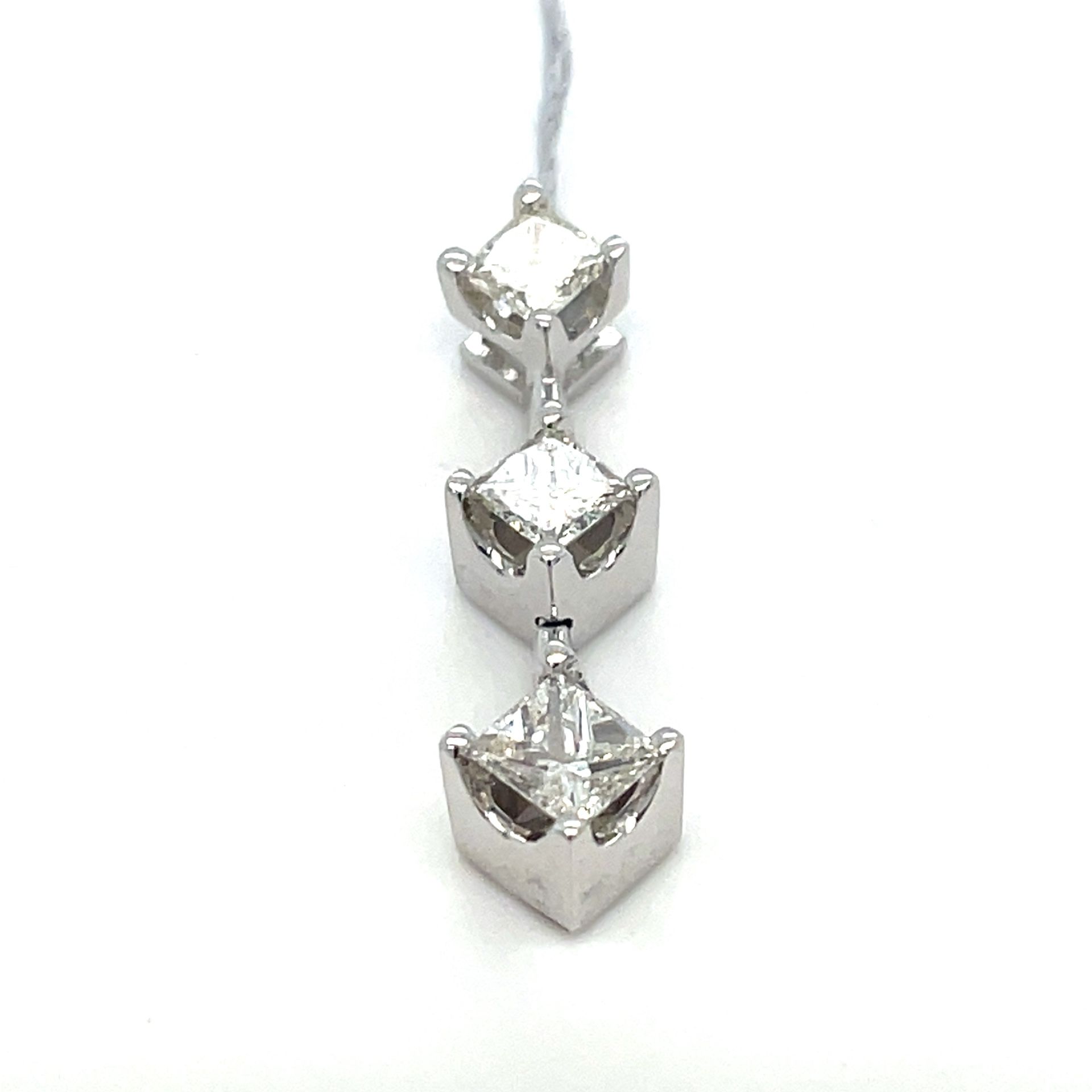 14Kt White Gold Diamond Pendant 2.20g 1CTW I-967