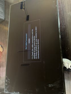 82 In Samsung Tv With Cords And Controller