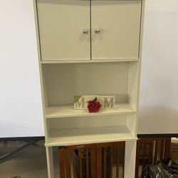 RealRooms Basin Space Saver, Bathroom Toilet Storage Furniture, White