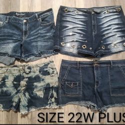 Denim Shorts Lot 4 Pair Plus 24