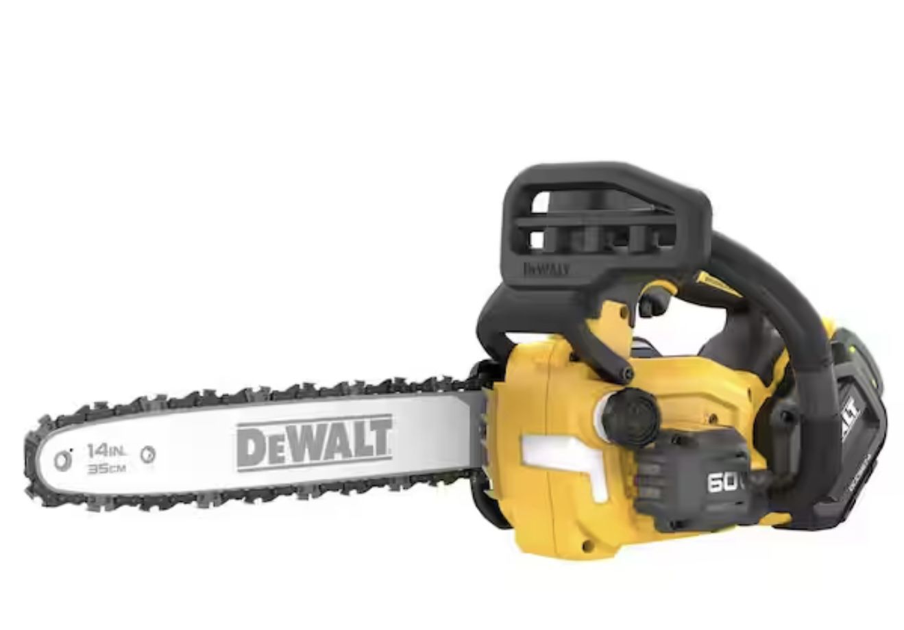 DEWALT FLEXVOLT 60V MAX 14 in. Cordless Battery Powered Top Handle Chainsaw Kit with (2) FLEXVOLT 3 Ah Batteries & Charger
